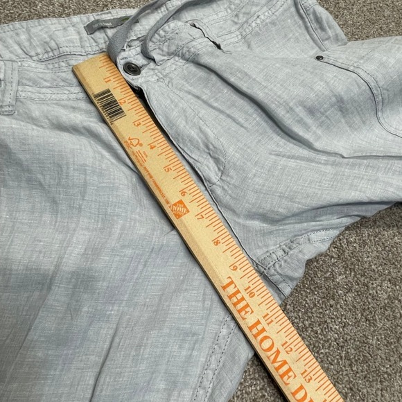 Horny toad womens wide leg pants sz 14 gray linen beachy lightweight minimalist - Picture 7 of 12